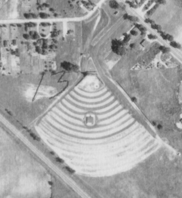 Pontiac Drive-In Theatre - Old Aerial